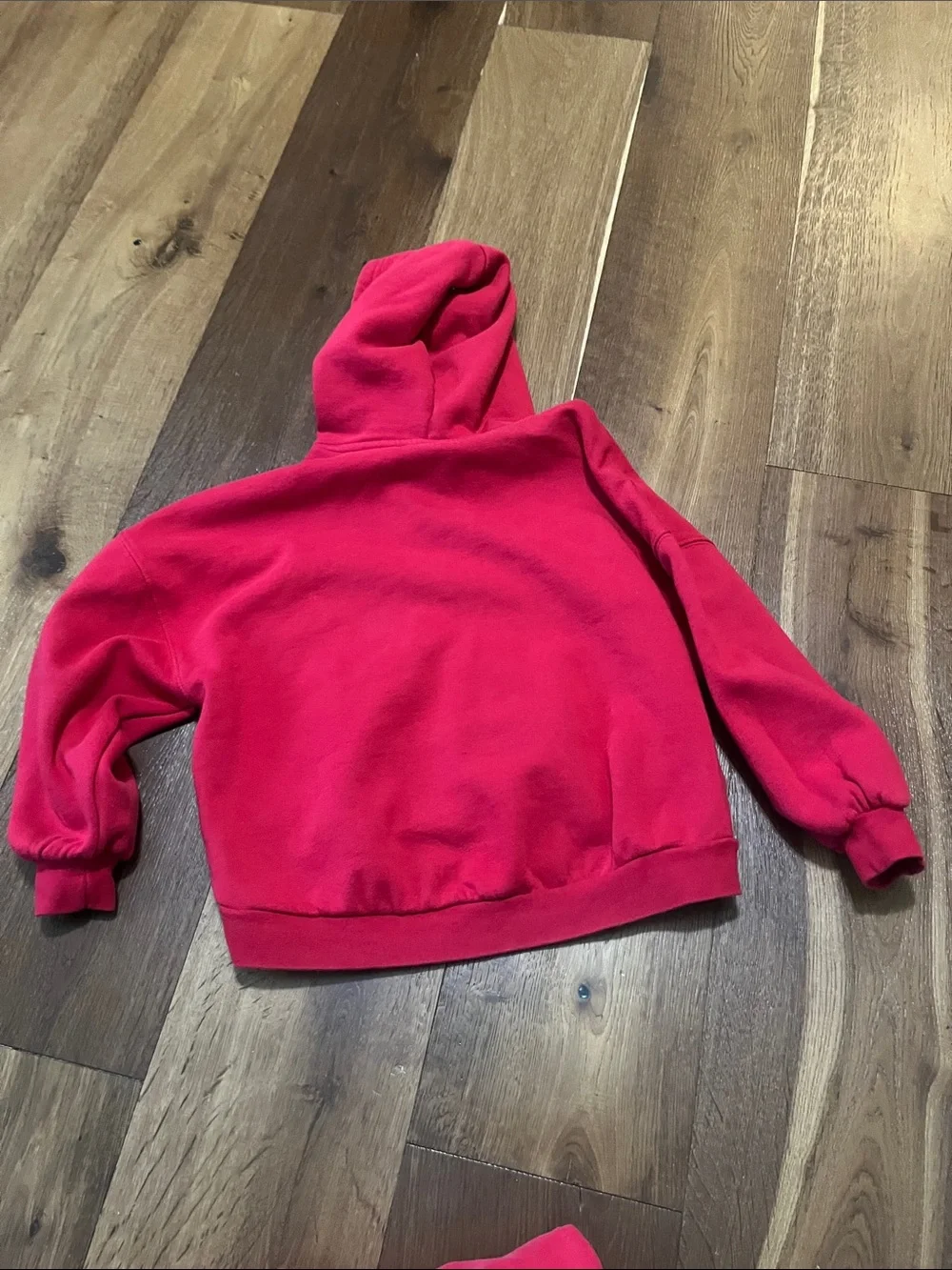 Hello Kitty Bright Red Pullover Hoodie with Embroidered Logo